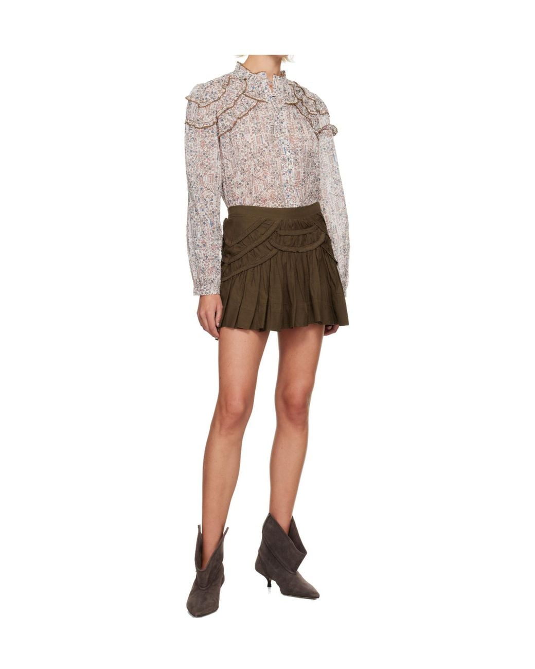 Isabel Marant Brown Ceola Mini Skirt
