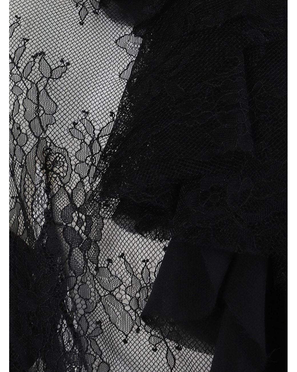 Alberta Ferretti Black Long-Sleeved Shirt