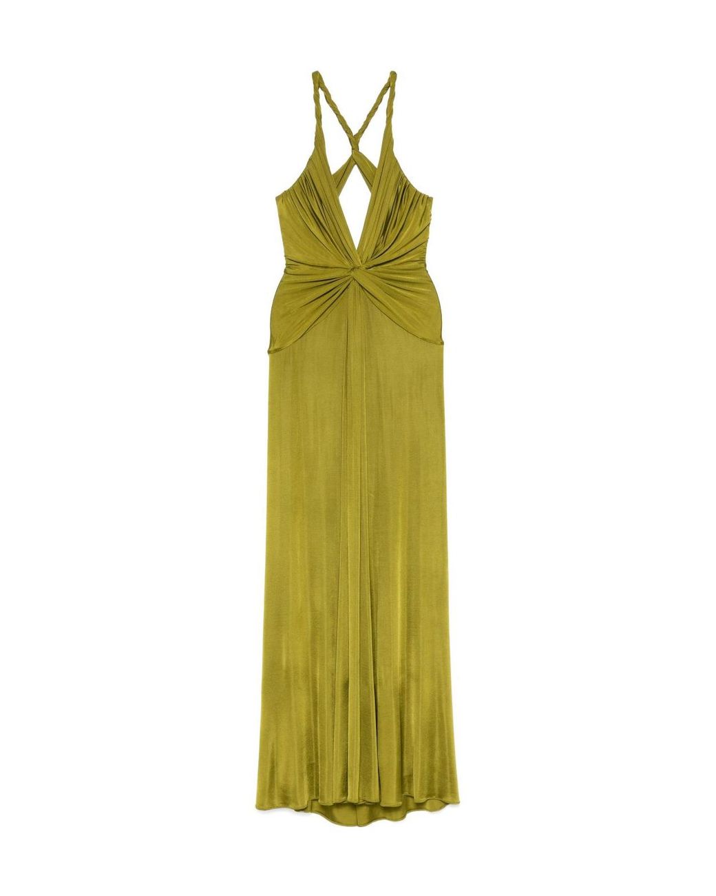 Tom Ford V-Neck Criss-Cross Evening Dress in Green | Lyst Tom Ford V-Neck Criss-Cross Evening Dress in Green | Lyst