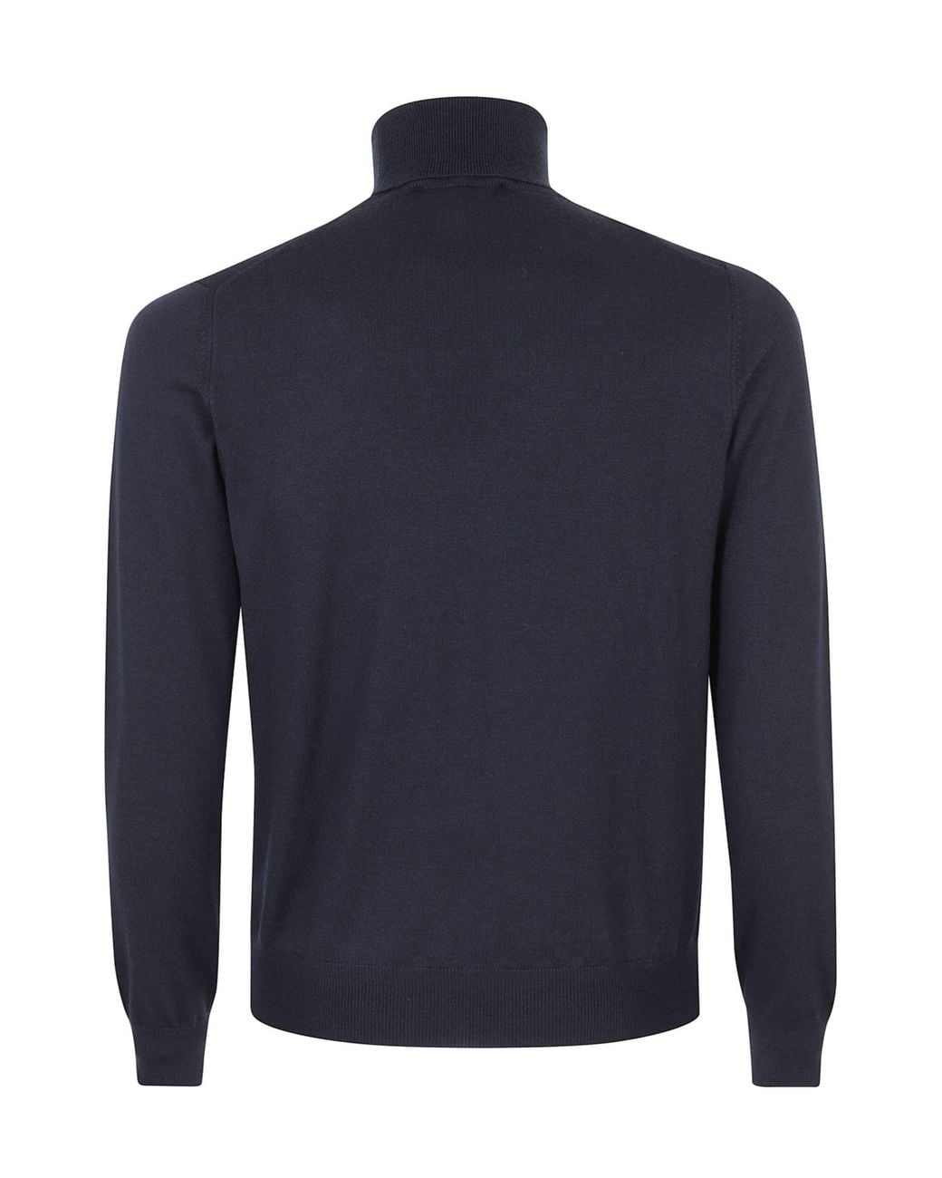 Tagliatore Blue Long-Sleeved Knitted Sweater for men