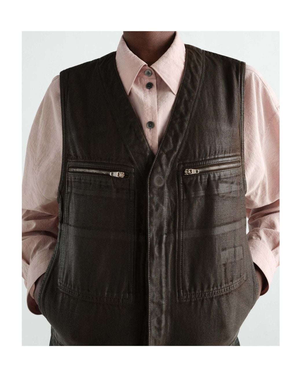 Lemaire Black Zipped Vest