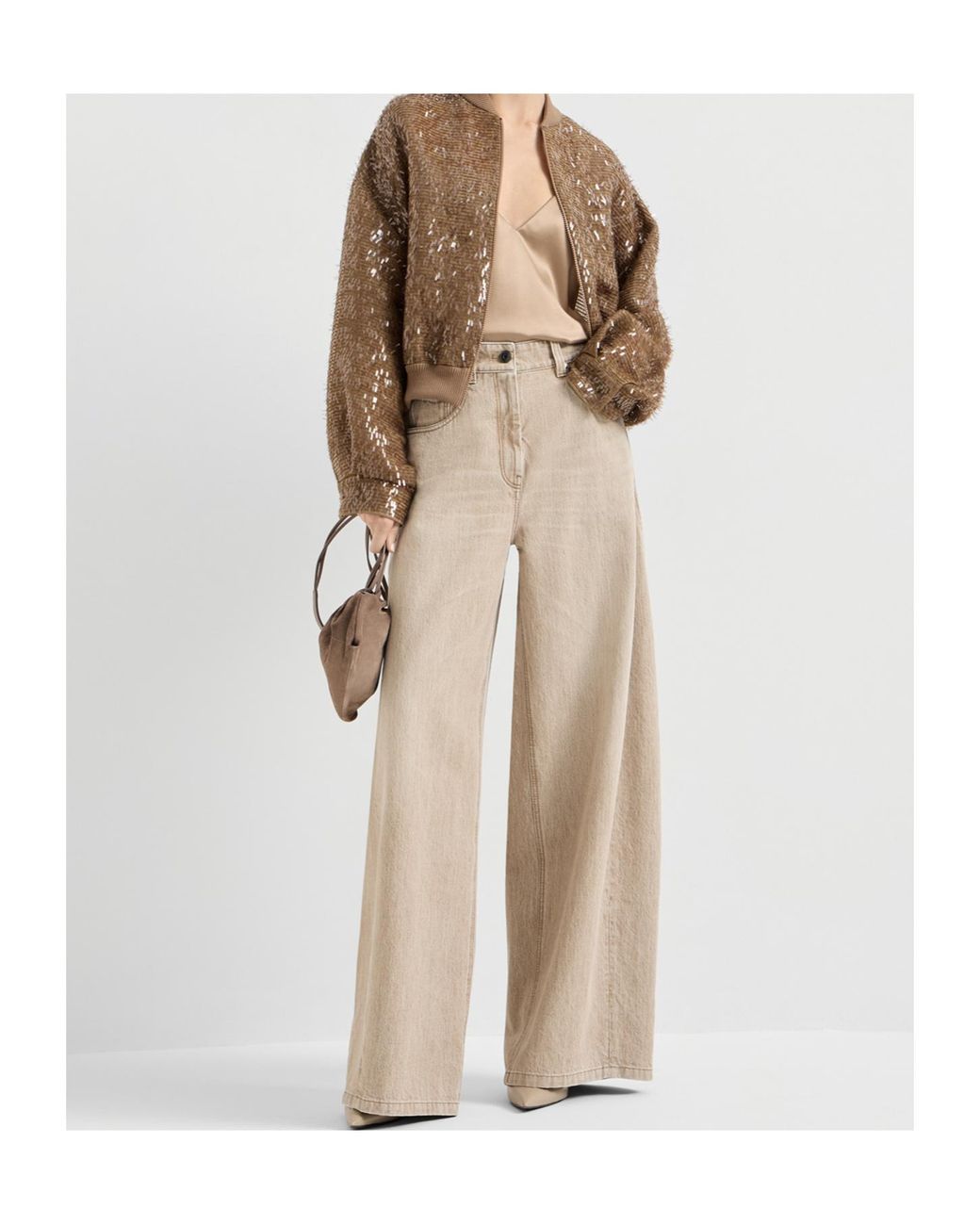 Brunello Cucinelli Natural Stretch-Silk Tank Top