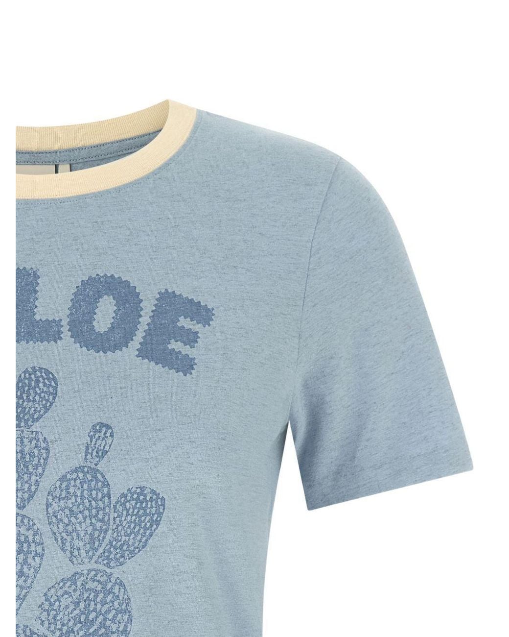 Chloé Blue Chloé Graphic Print T-Shirt