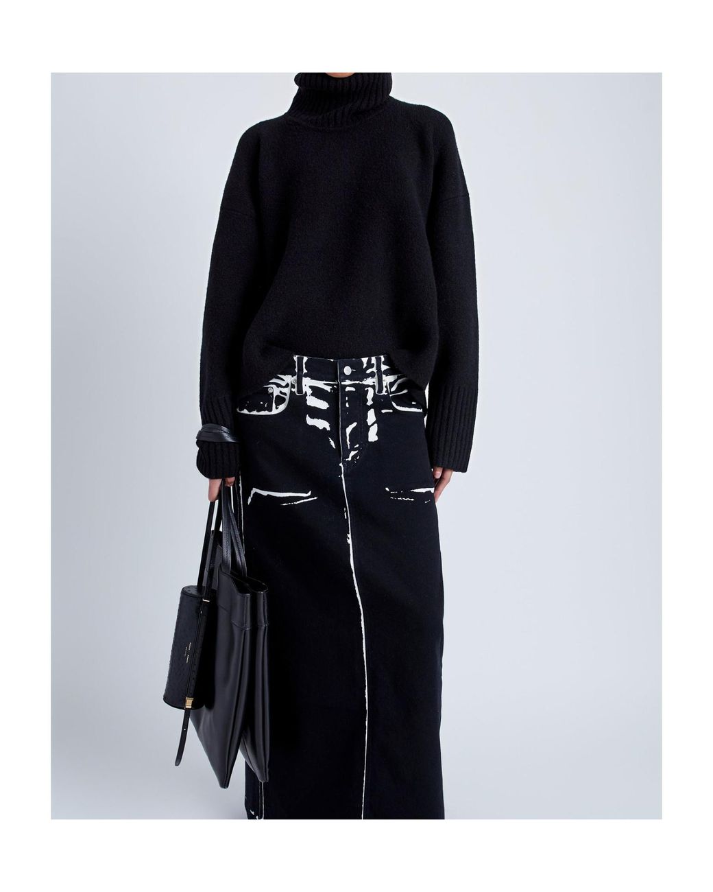 Proenza Schouler Blue Sandra Turtleneck Sweater