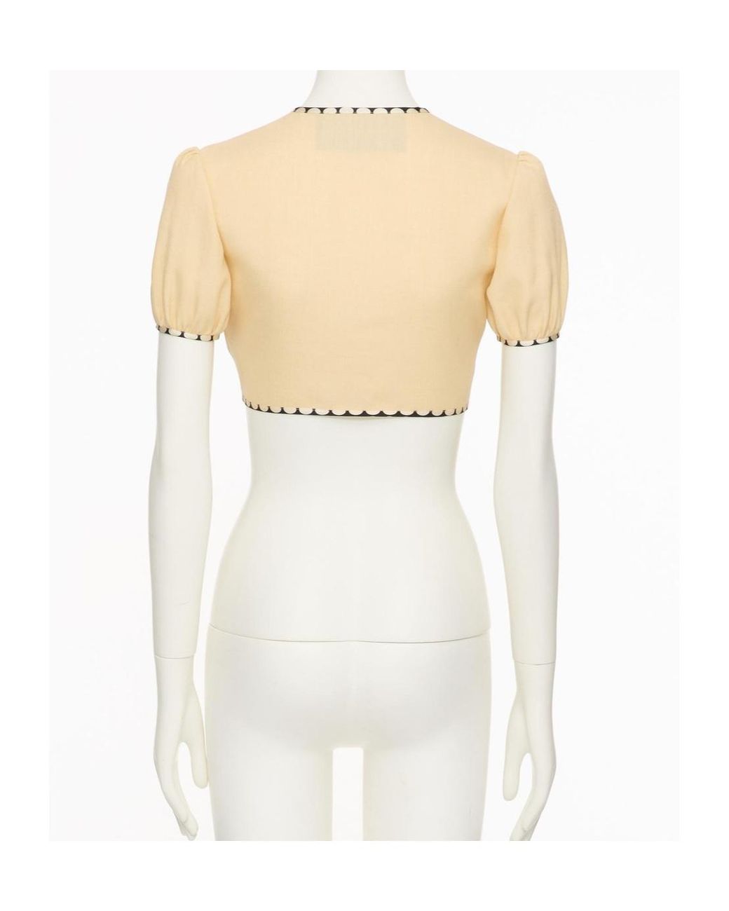 Valentino White Floral Embroidered Top