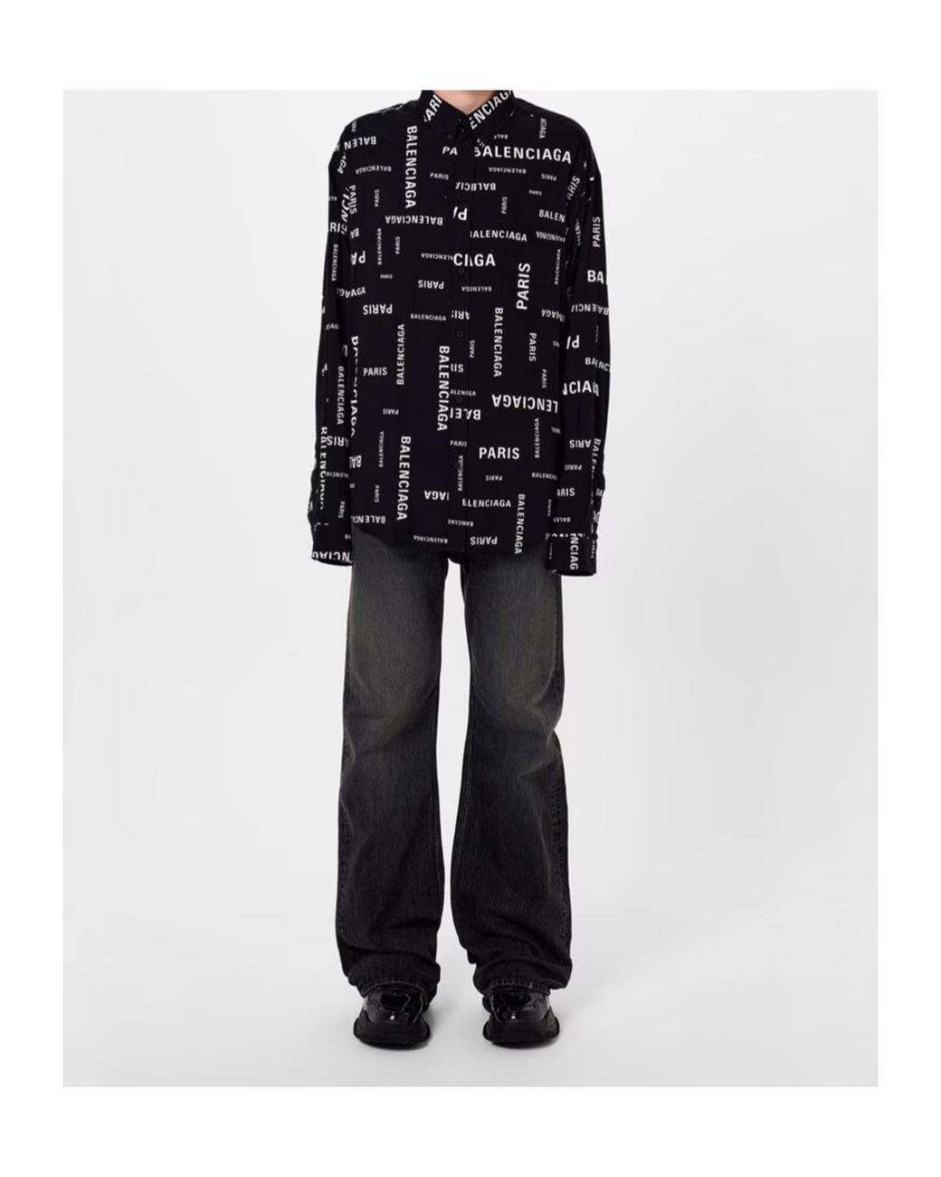 Balenciaga Black Flared Jeans for men