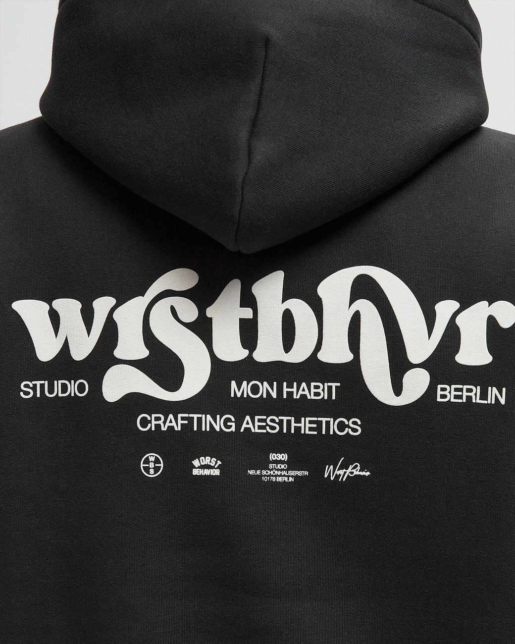 WRSTBHVR Black Onro V2 Hoodie for men