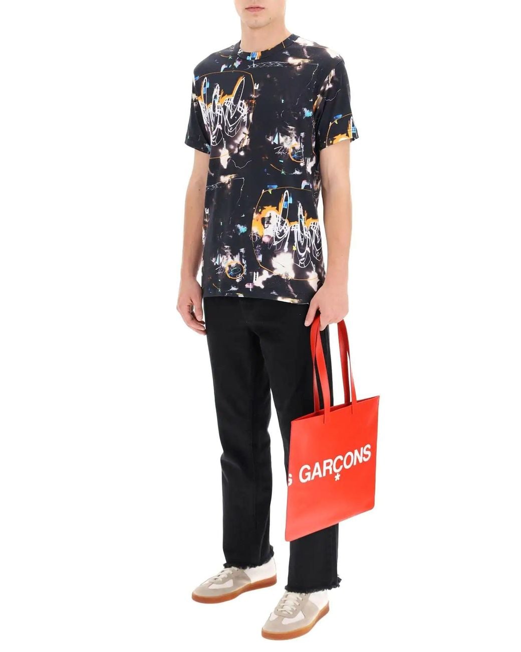 Comme des Garçons Red Logo Handbag for men