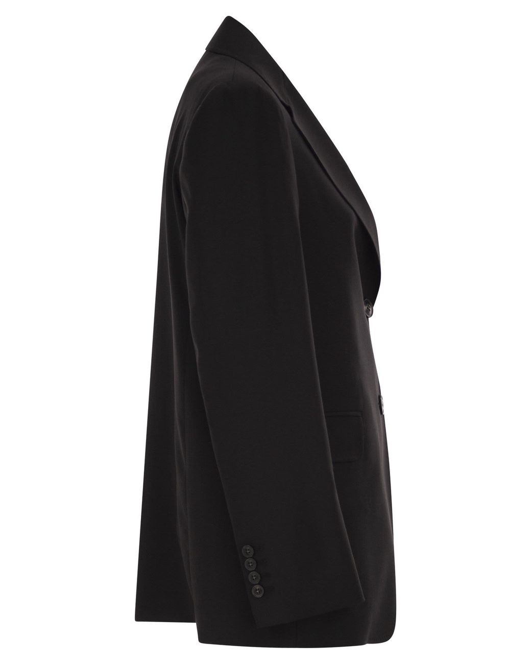 Max Mara Black Studio Mstassenzi Single-Breasted Blazer