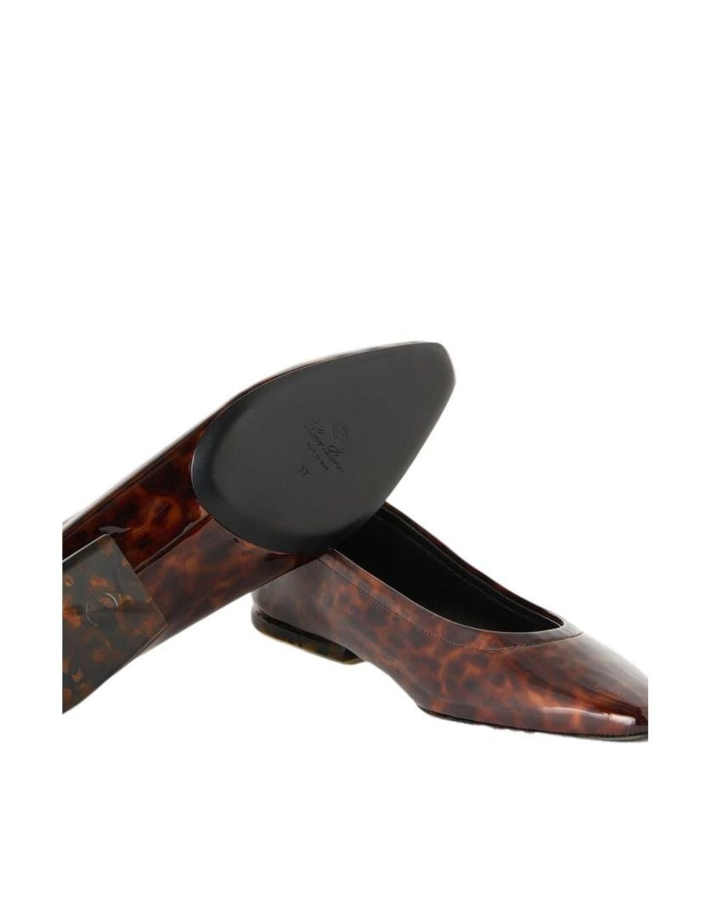 Loro Piana Brown Primula Slip-On Ballet Flats