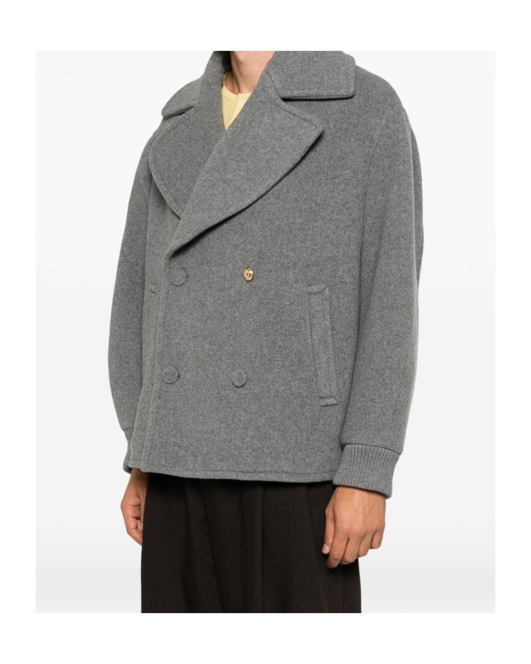 Moschino Gray Long-Sleeve Casual Jacket for men