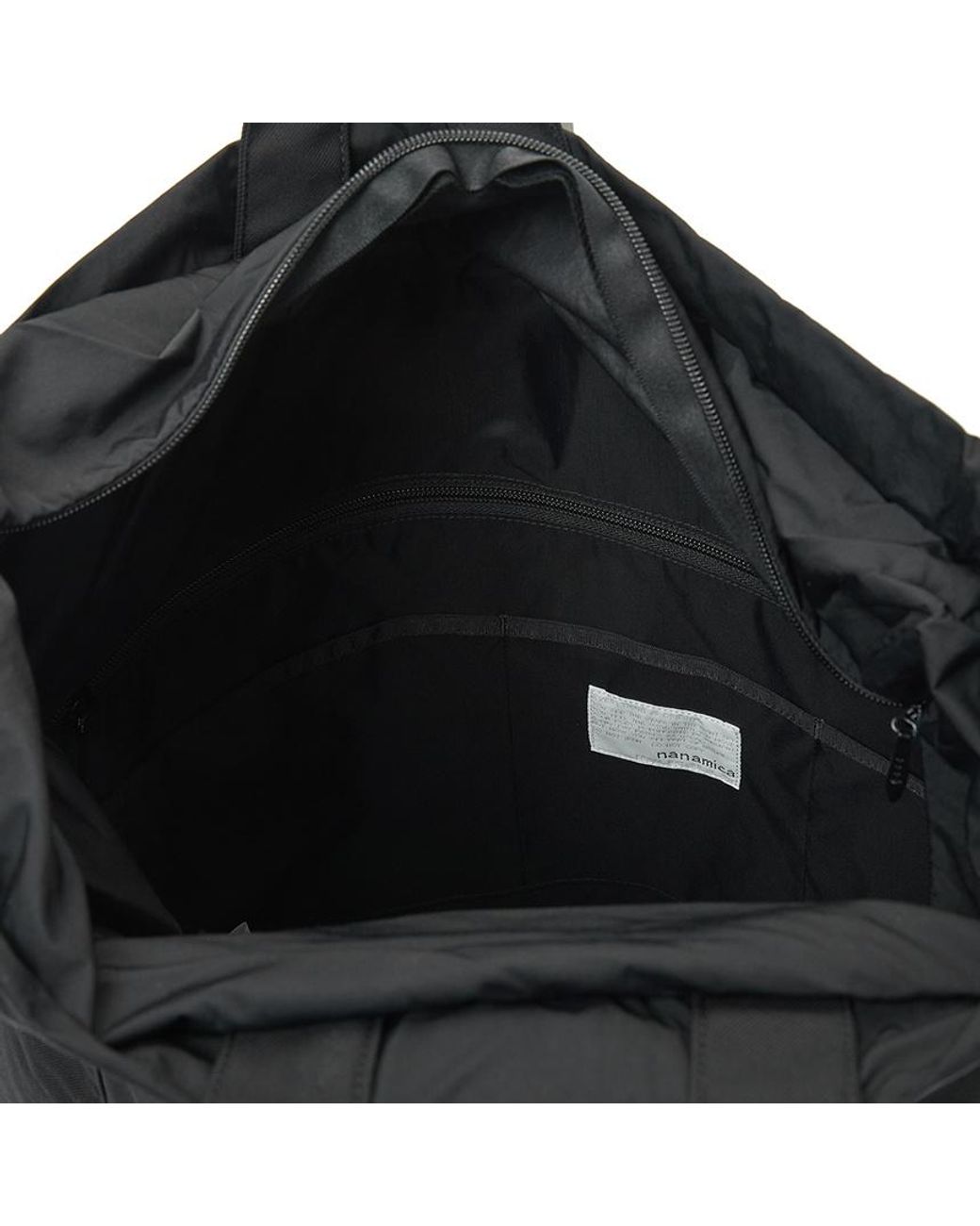 Nanamica Black Zippered Pocket Backpack for men