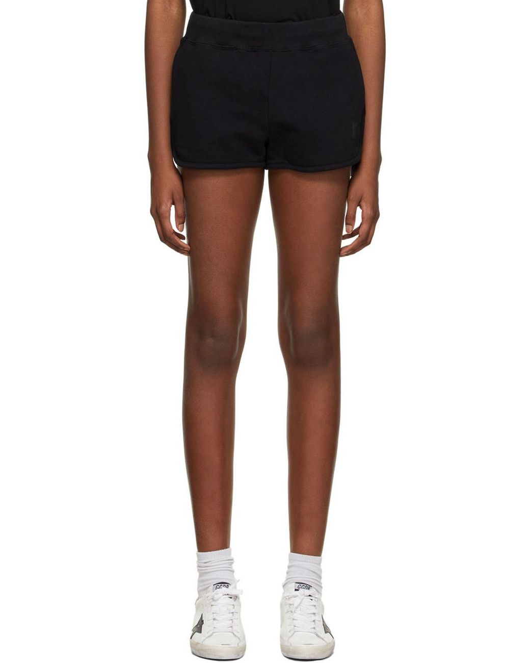 Golden Goose Deluxe Brand Black Star Embroidered Shorts