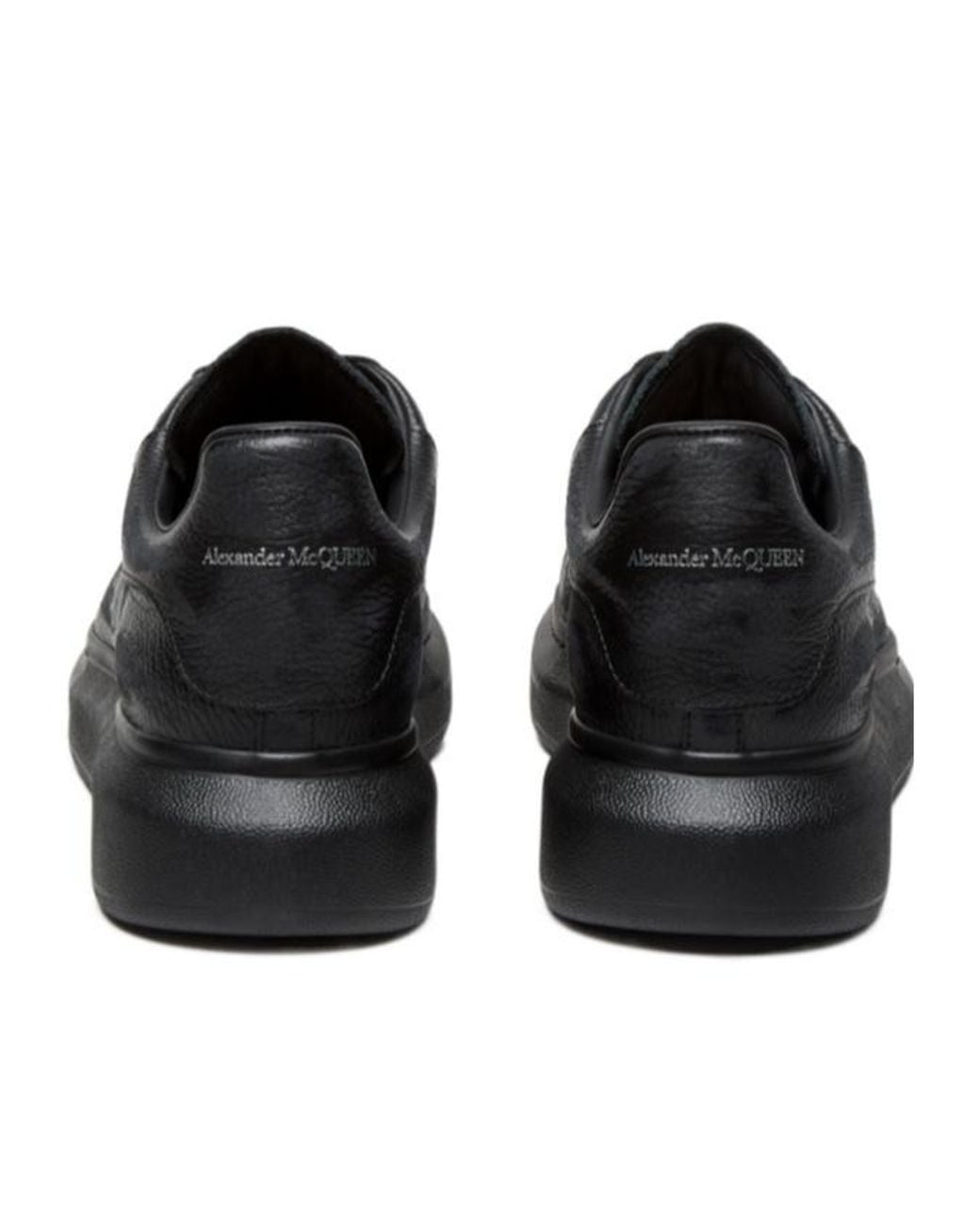 McQueen Black Oversized Low-Top Sneakers for men