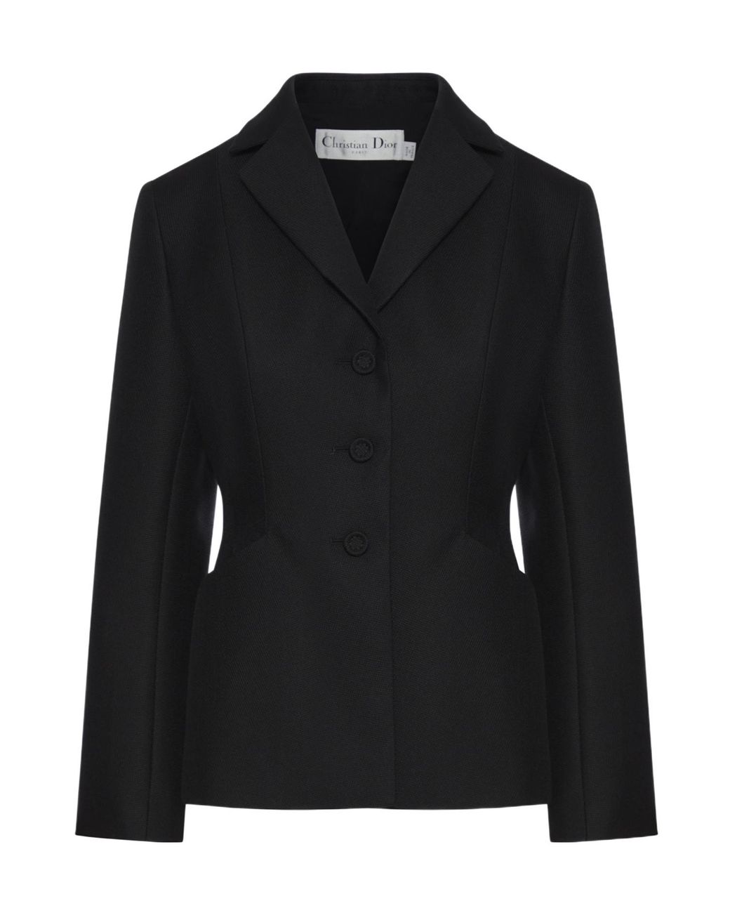 Dior Black Lapel Long-Sleeved Suit Coat