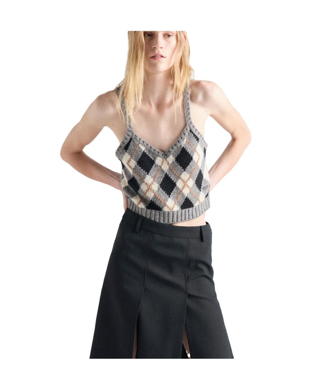 Prada Gray Tank Top