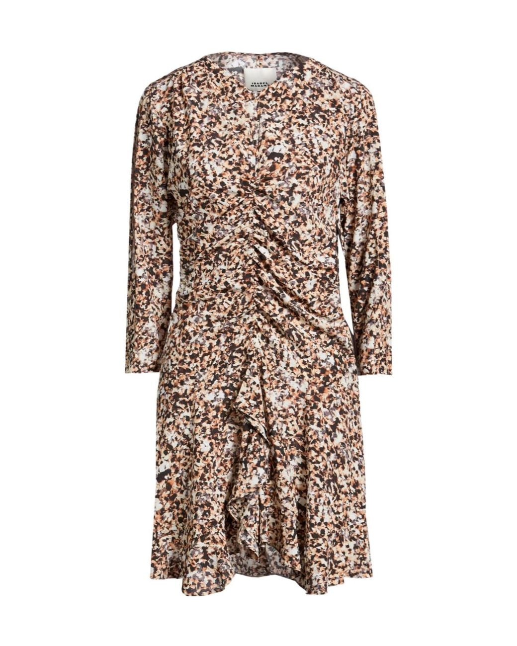 Isabel Marant Natural Mini Dress Silk, Elastane