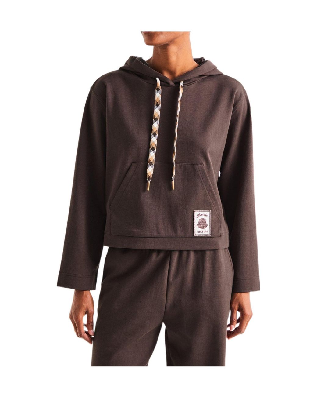Moncler Brown Logo Hoodie