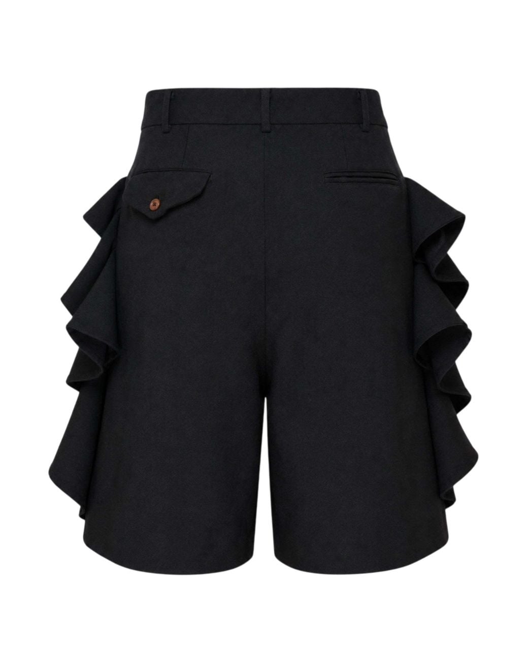 Comme des Garçons Black Comme Des Garçons Sculptural Ruffle Shorts for men