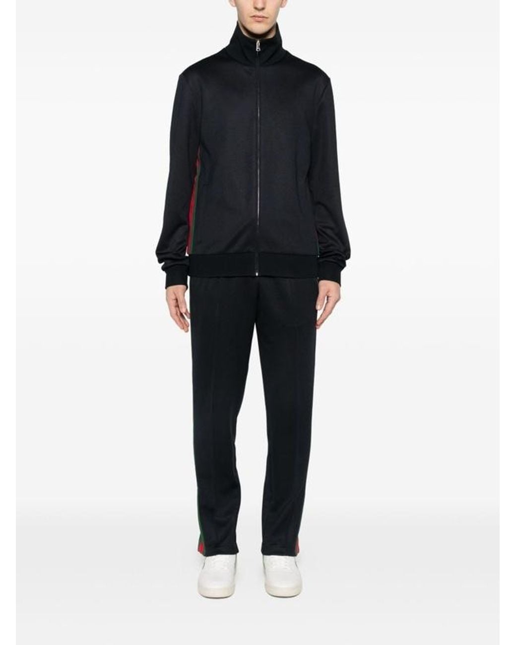 Gucci Blue Long-Sleeved Zipped Jacket for men
