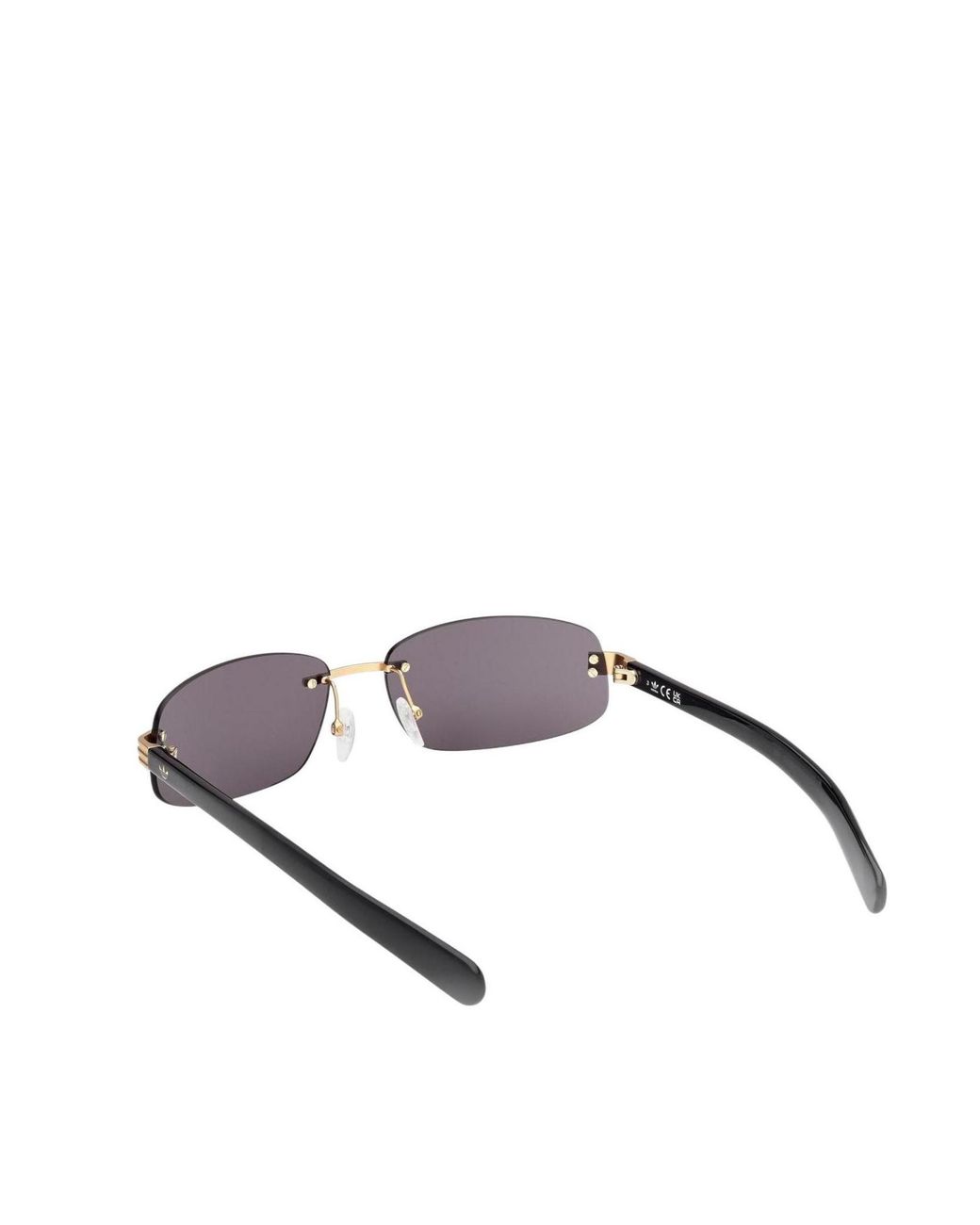 Adidas Originals White Rimless Sunglasses for men