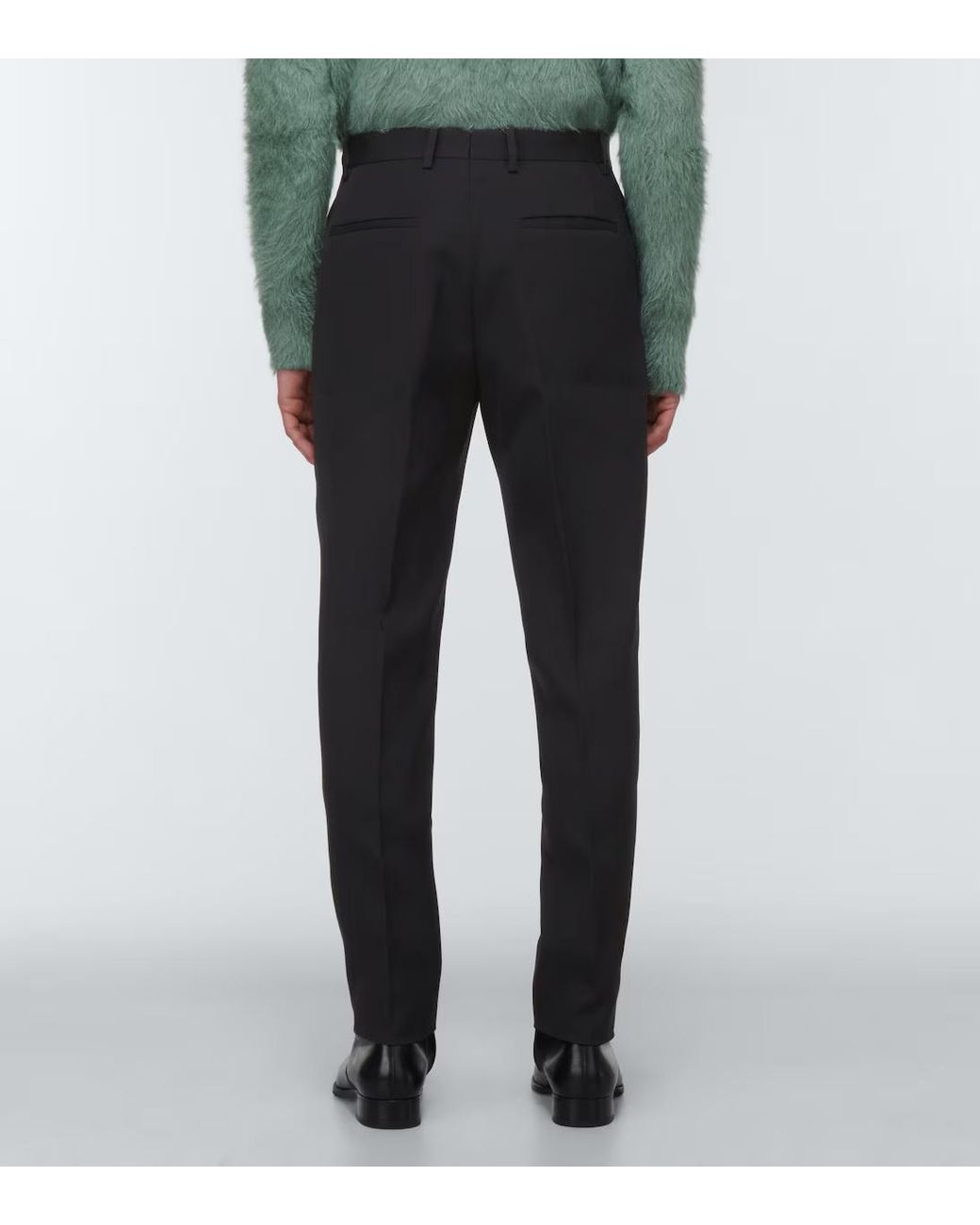 Jil Sander Blue Slim Wool Pants for men