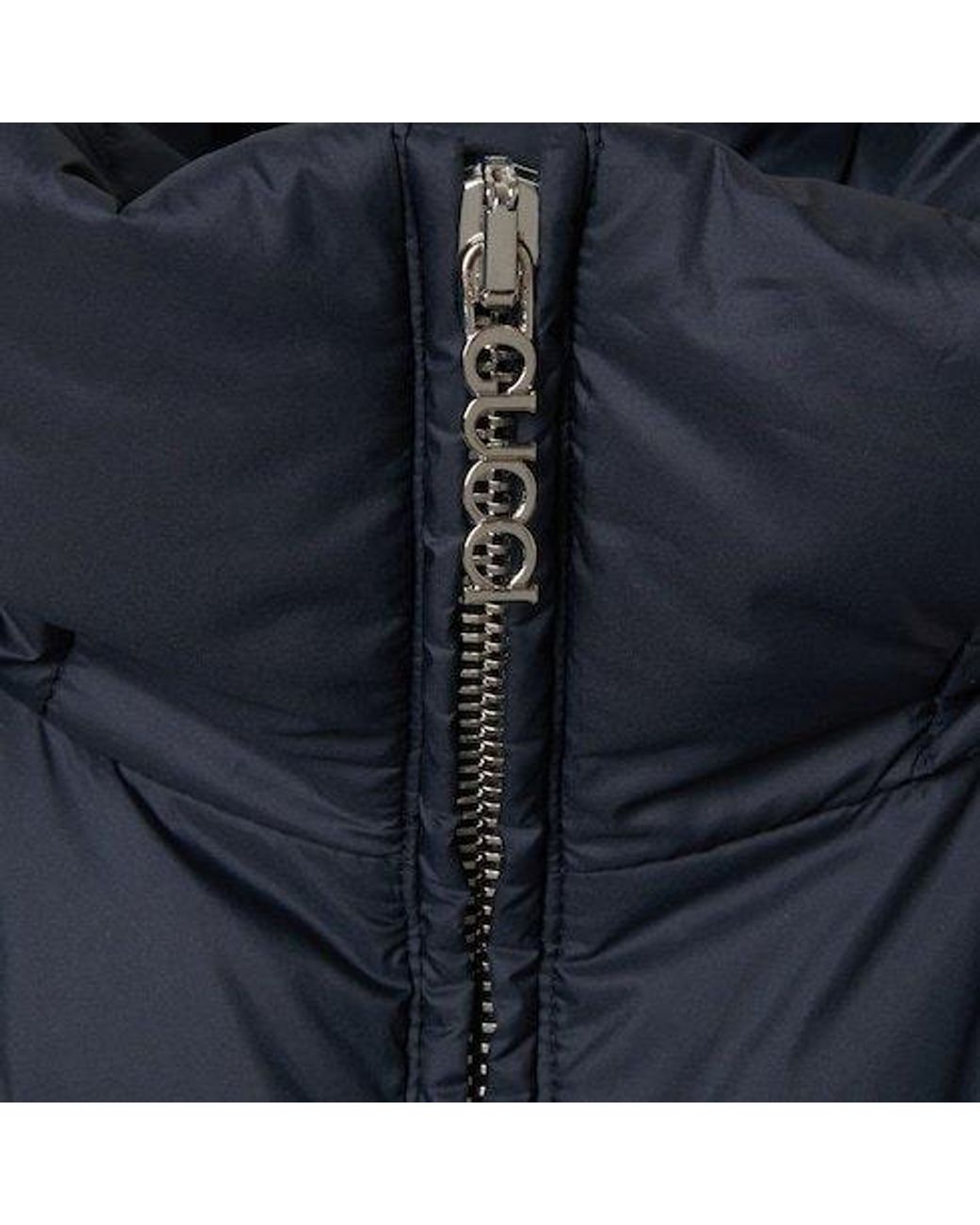 Gucci Blue Zip-Up Puffer Jacket for men