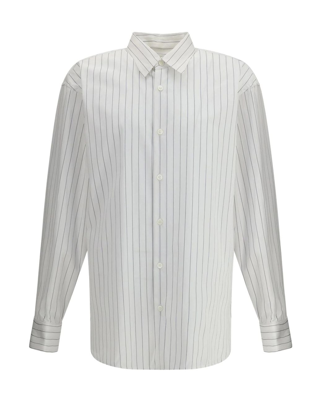 Dries Van Noten White Striped Shirt for men
