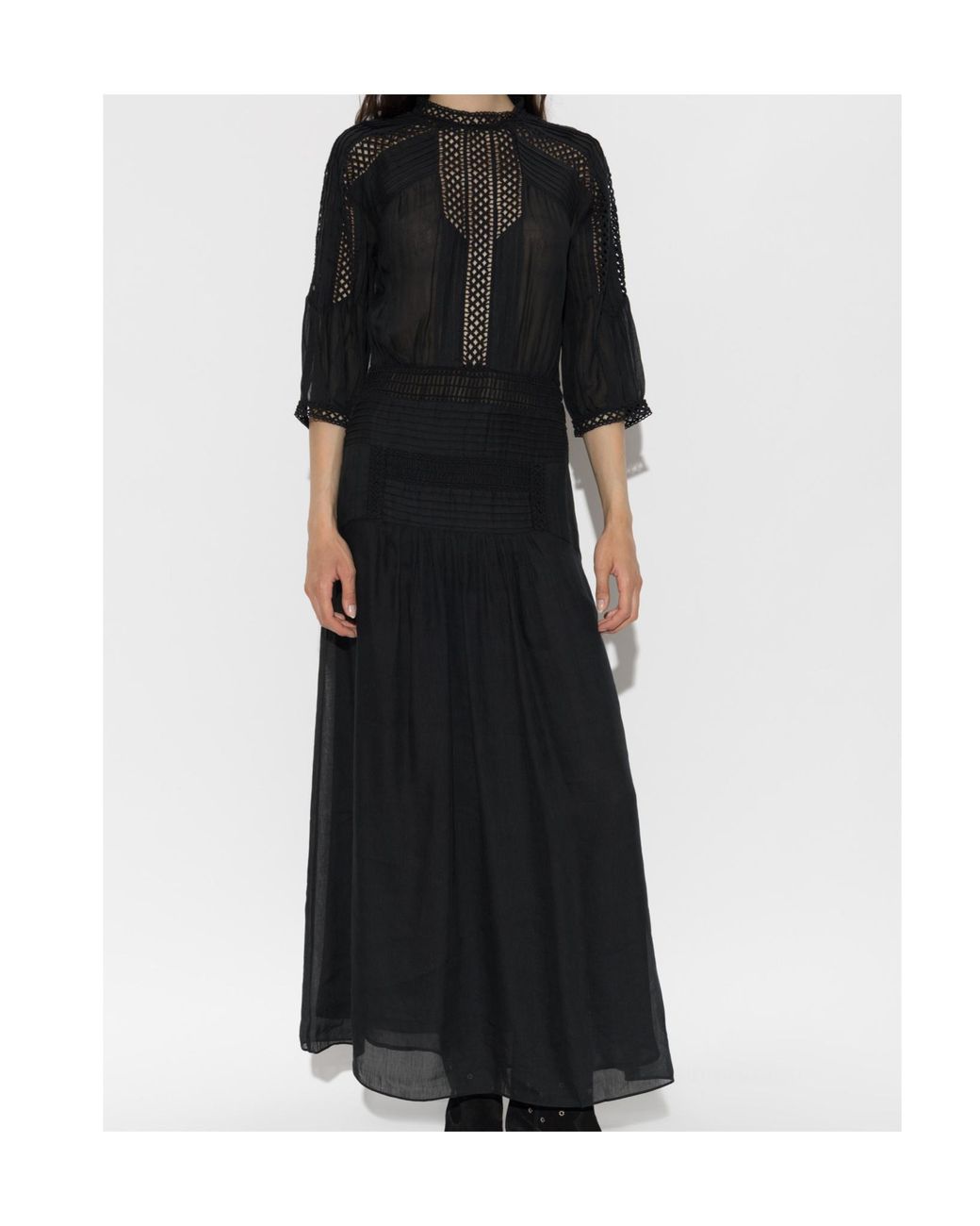 Isabel Marant Blue Isabel Marant Étoile Pamena Lace-Panel Dress