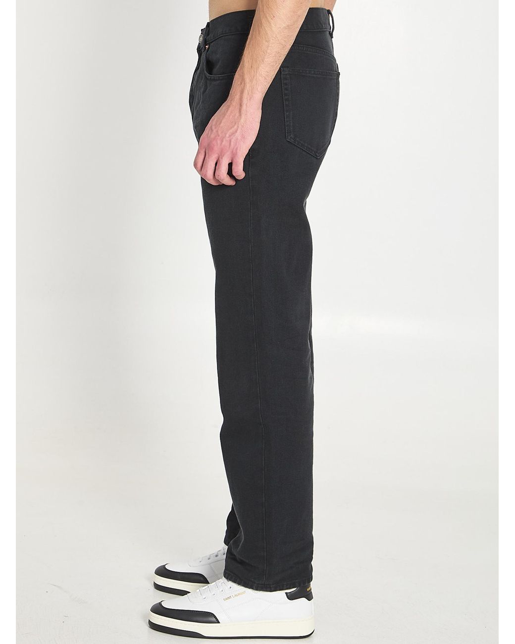 Saint Laurent Blue Straight Jeans for men