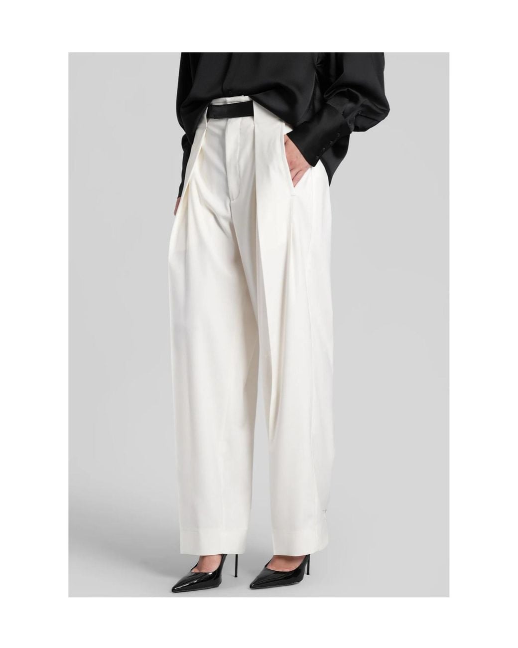 DARKPARK White Ronda Trousers