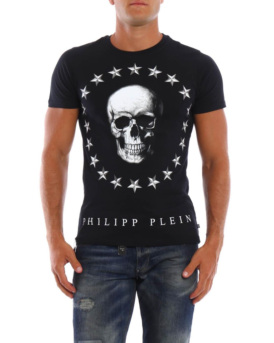 Philipp Plein Blue Logo T-Shirt for men