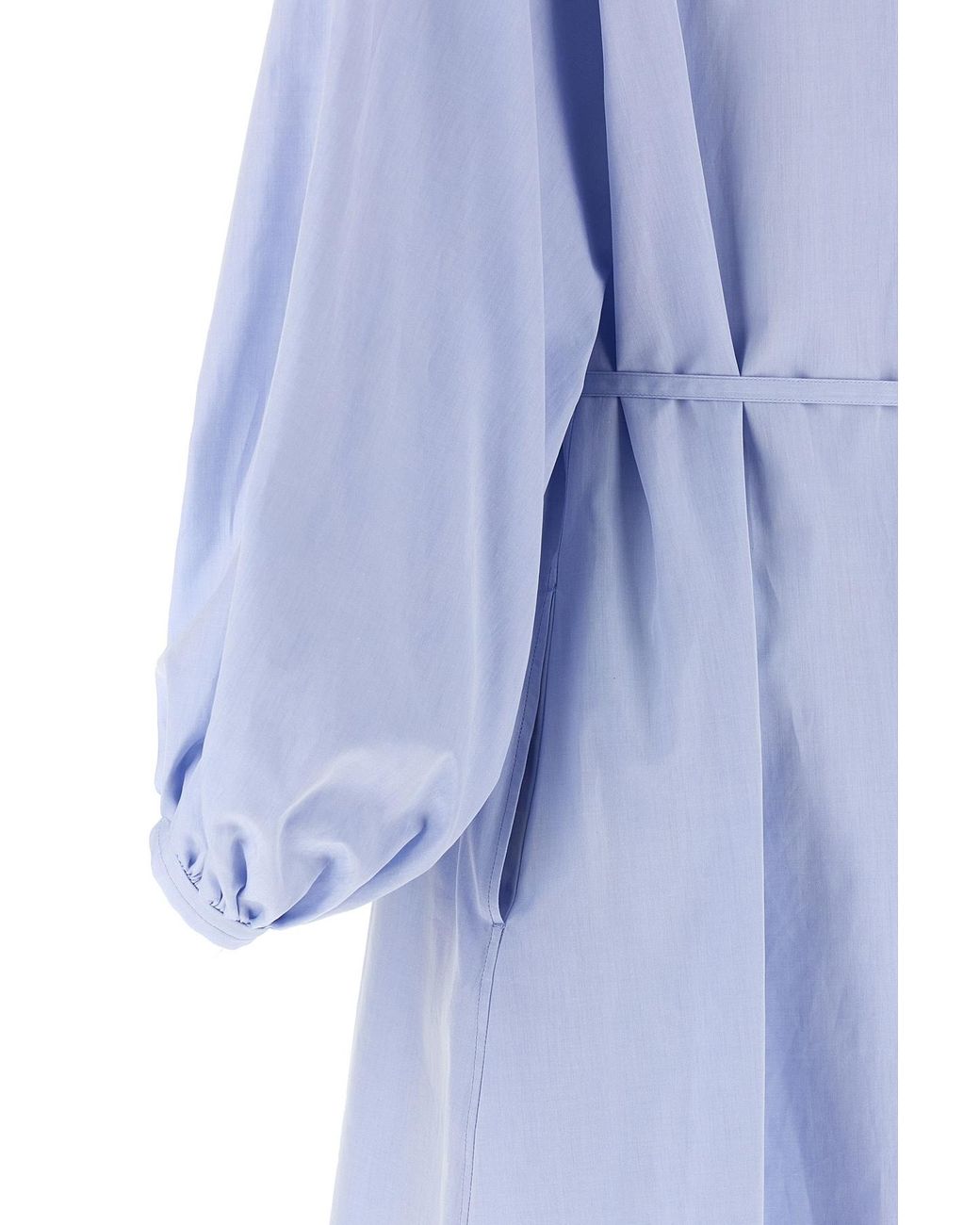 Loulou de Saison Blue Vitti Belted Shirt Dress