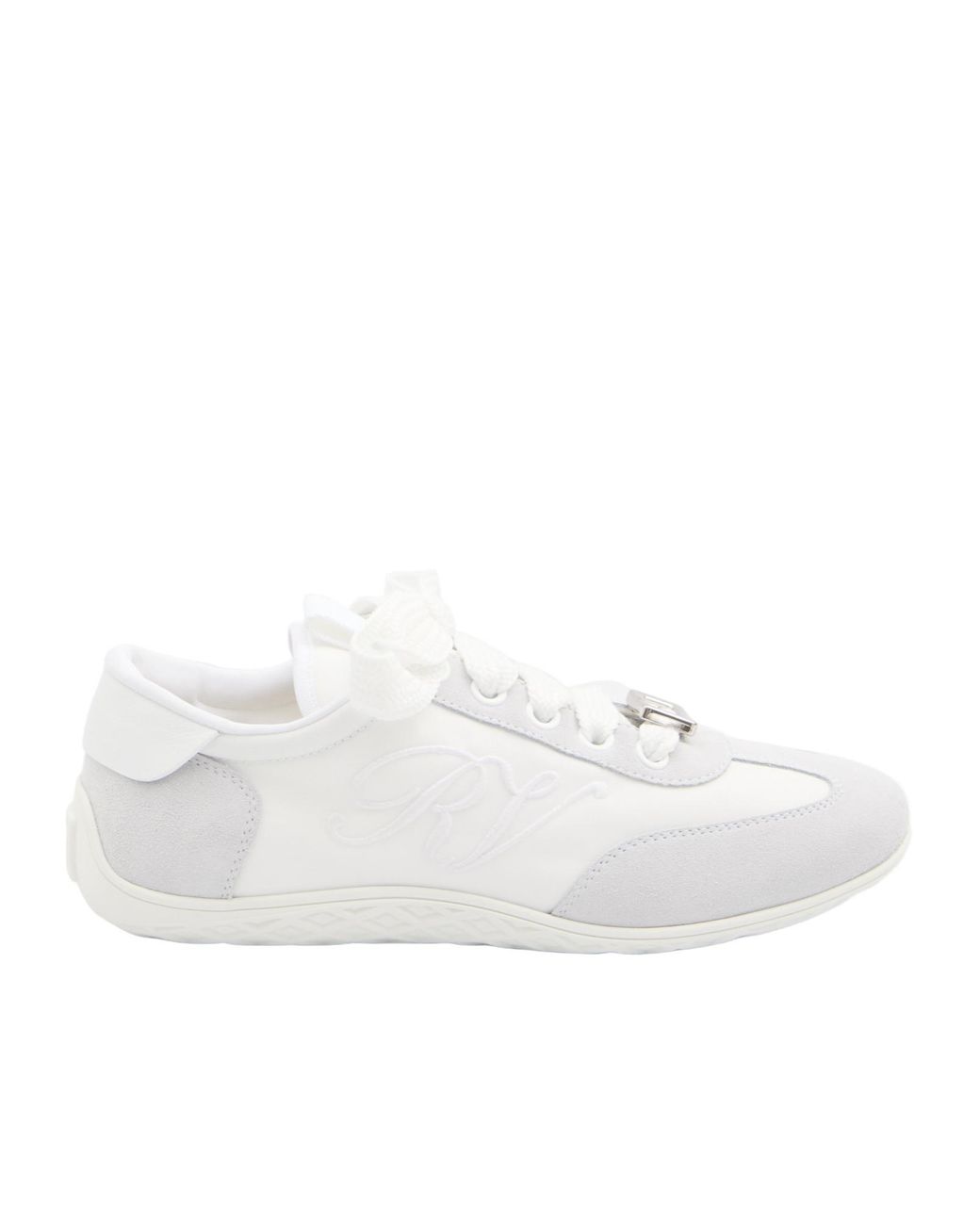 Roger Vivier White Viv Low Sneakers