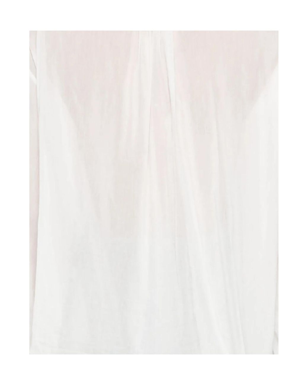 Forte_forte White Semi-Sheer Shirt