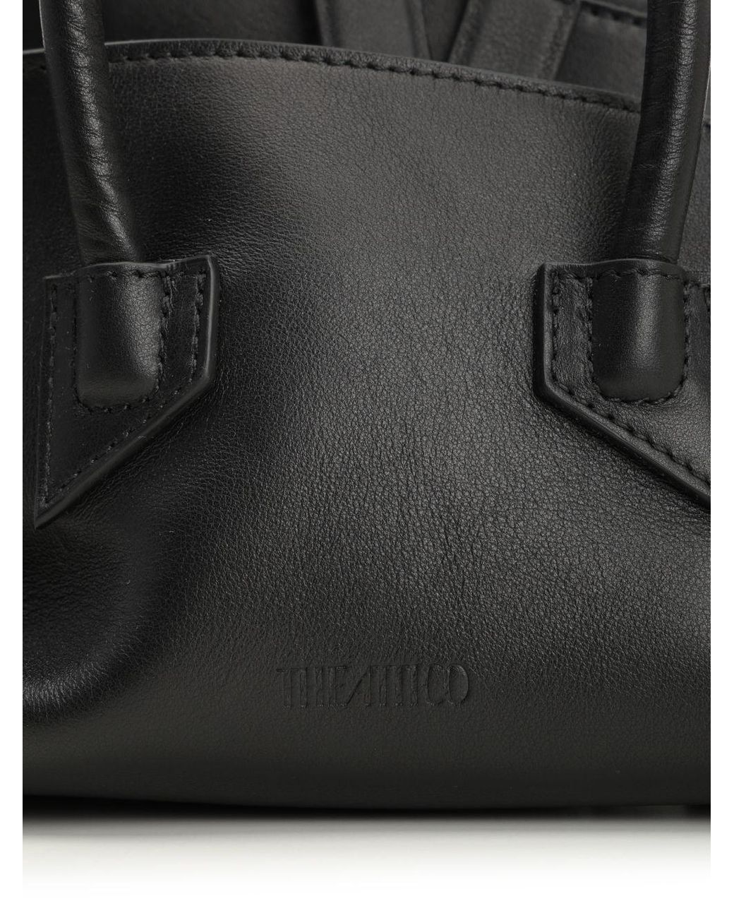 The Attico Black The La Passeggiata Mini Top Handle Bag