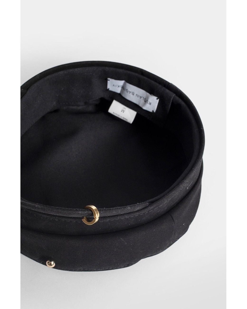 Ruslan Baginskiy Black Logo Sewing Newspaper Boy Wool Hat