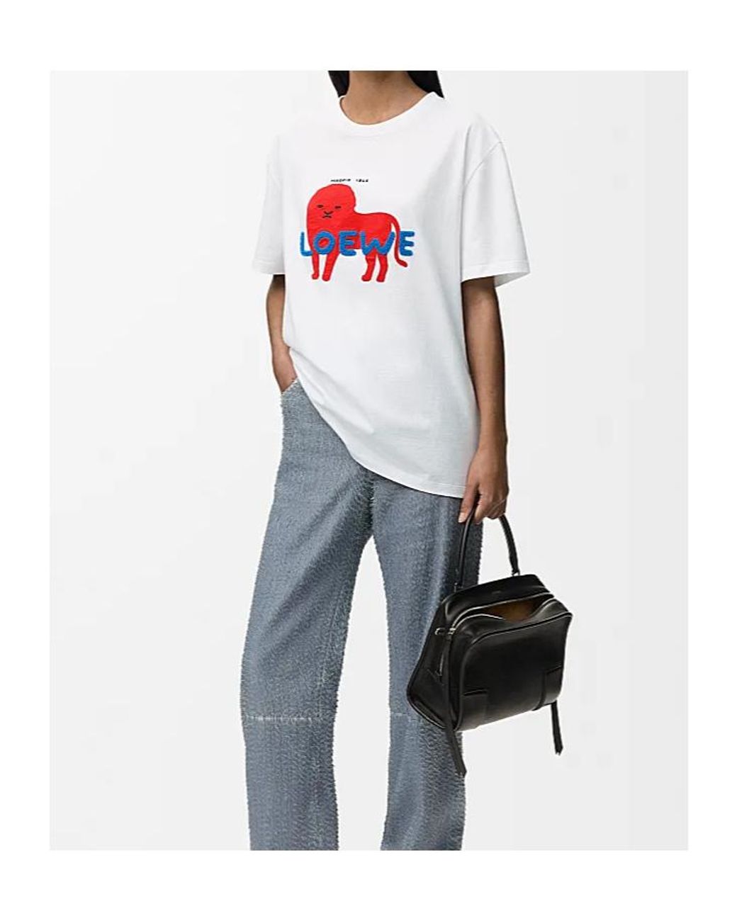 Loewe White Relaxed Fit T-Shirt for men