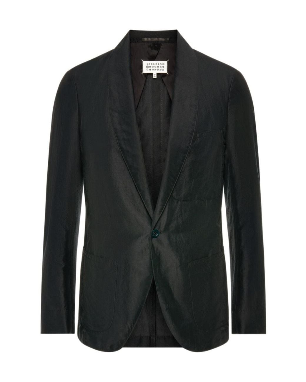 Maison Margiela Black Single Vent Two-Button Blazer for men
