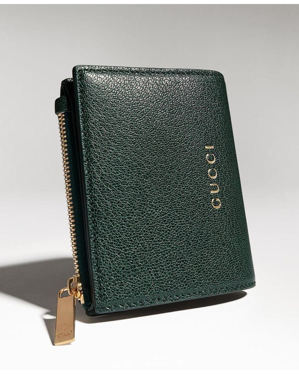 Gucci Green Small Lettering Wallet
