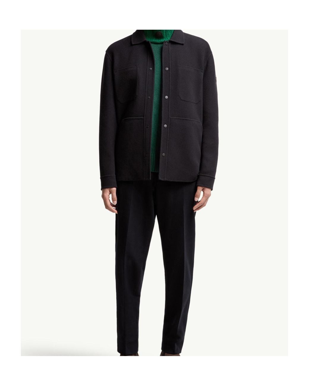 Moncler Blue Tagnit Reversible Shirt Jacket for men