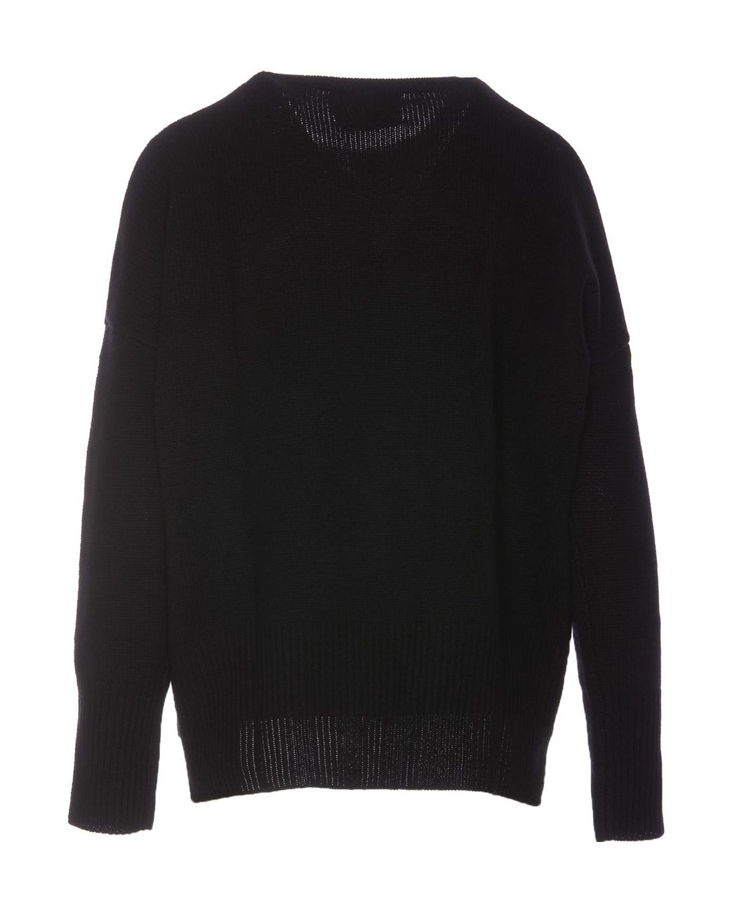 Lisa Yang Black Mila Crew Neck Knitted Sweater