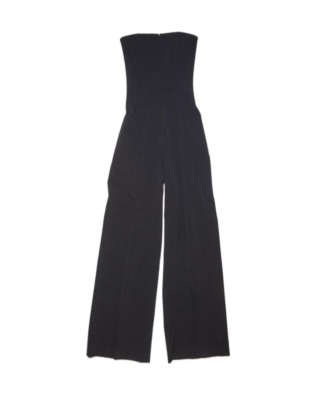 Acne Blue Corset Strapless Jumpsuit