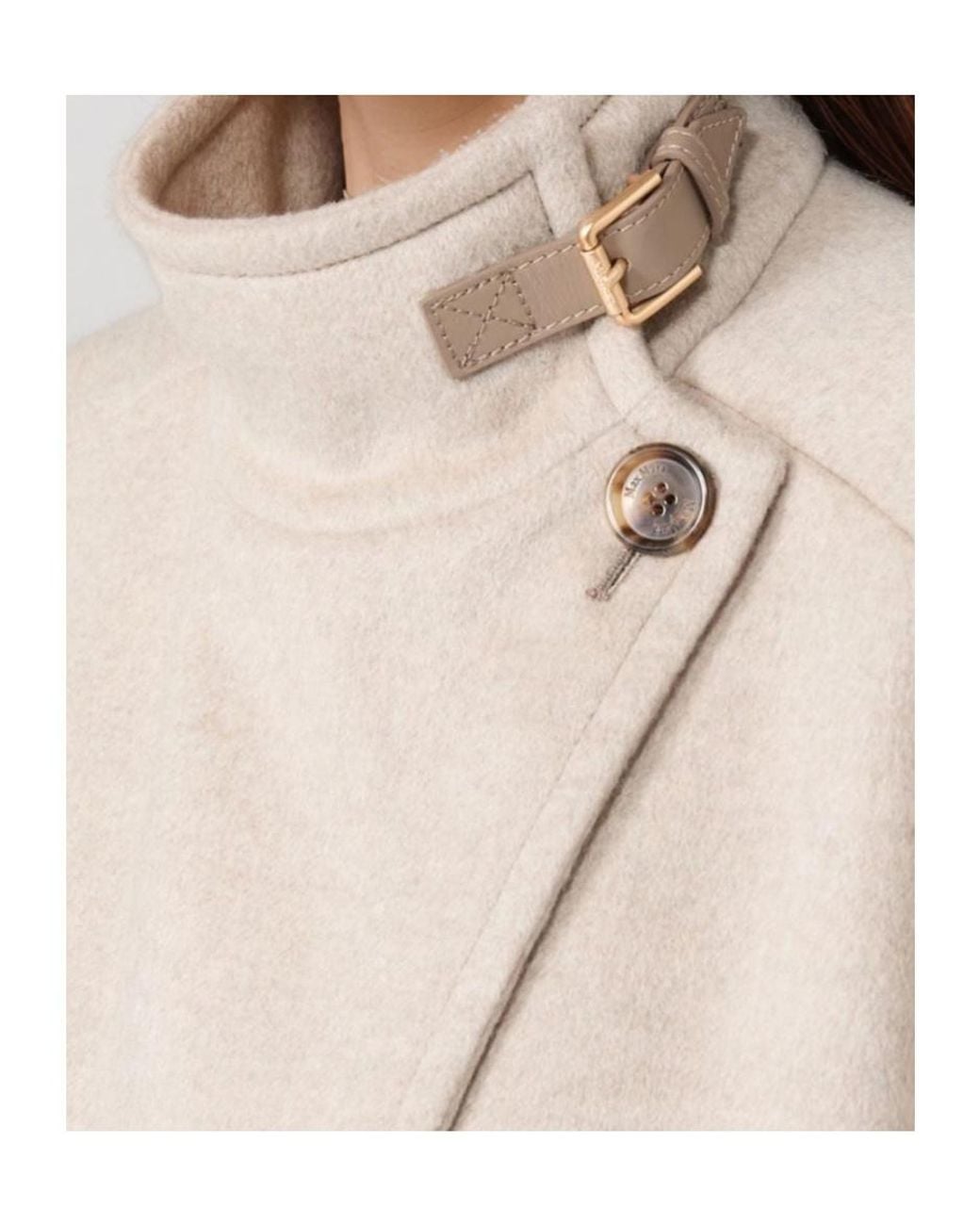 Max Mara Natural Mxaderrik Short Cape