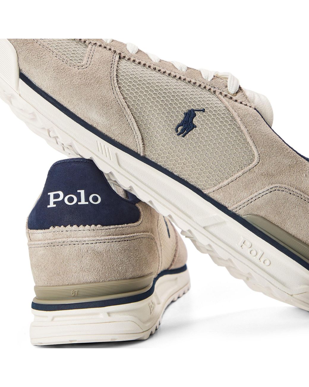 Polo Ralph Lauren White Low-Top Sports Shoes for men