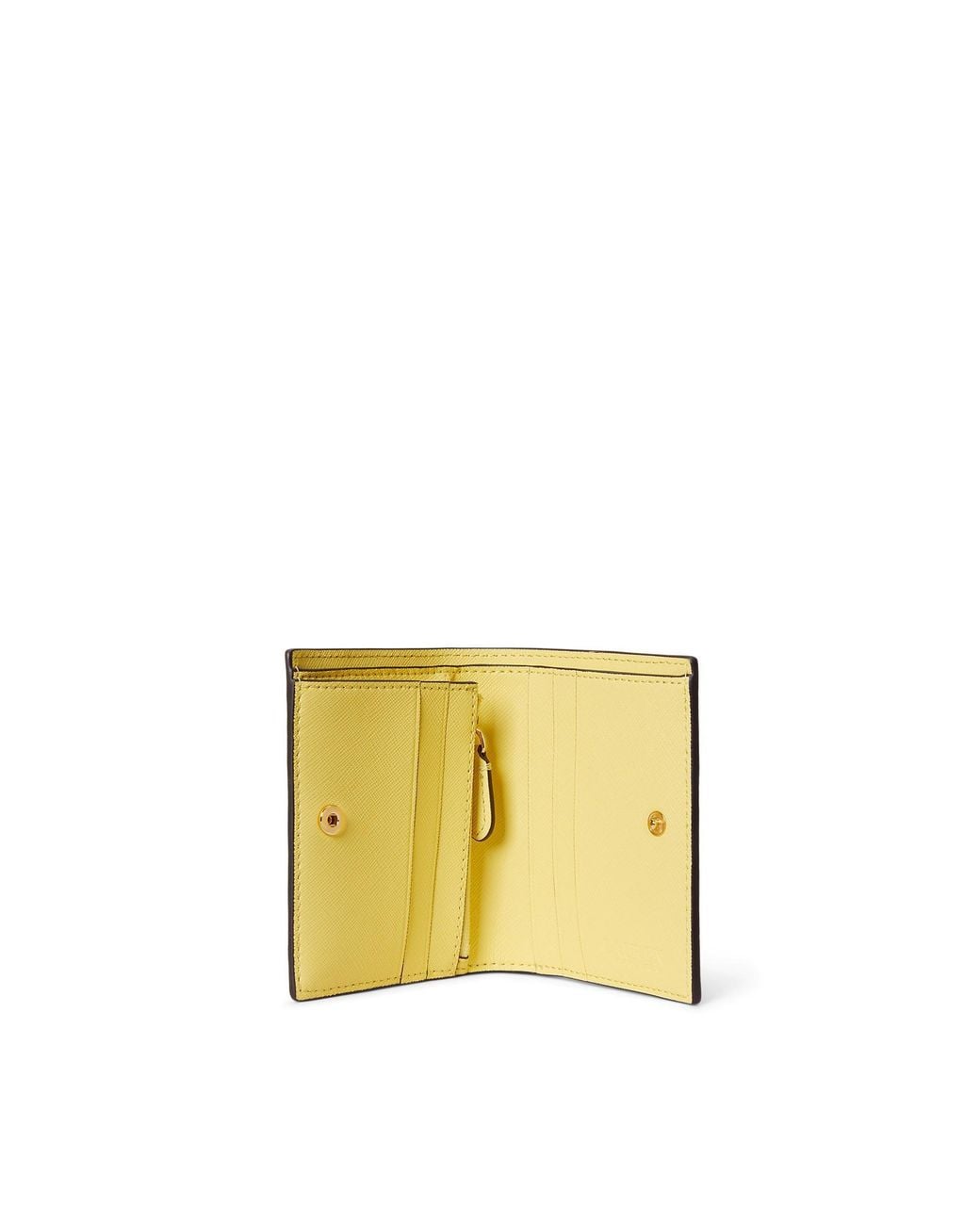 Ralph Lauren Yellow Genuineleather Trifold Wallet