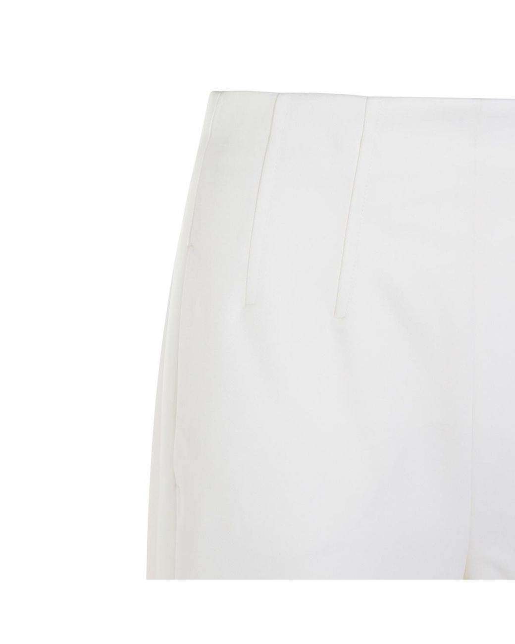 Max Mara White Balta High-Waist Wide-Leg Pants