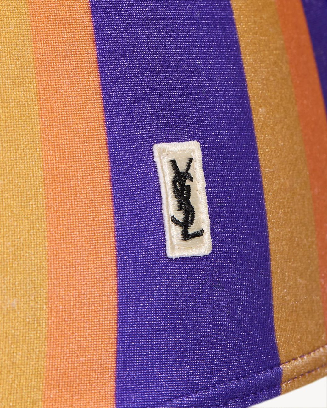 Saint Laurent Blue Striped Bikini Briefs