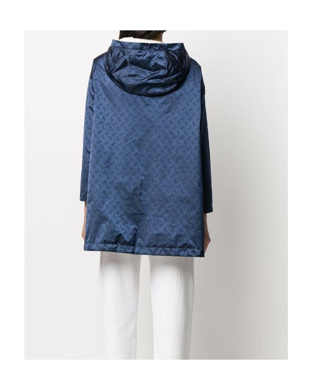 Herno Blue Reversible Hooded Parka