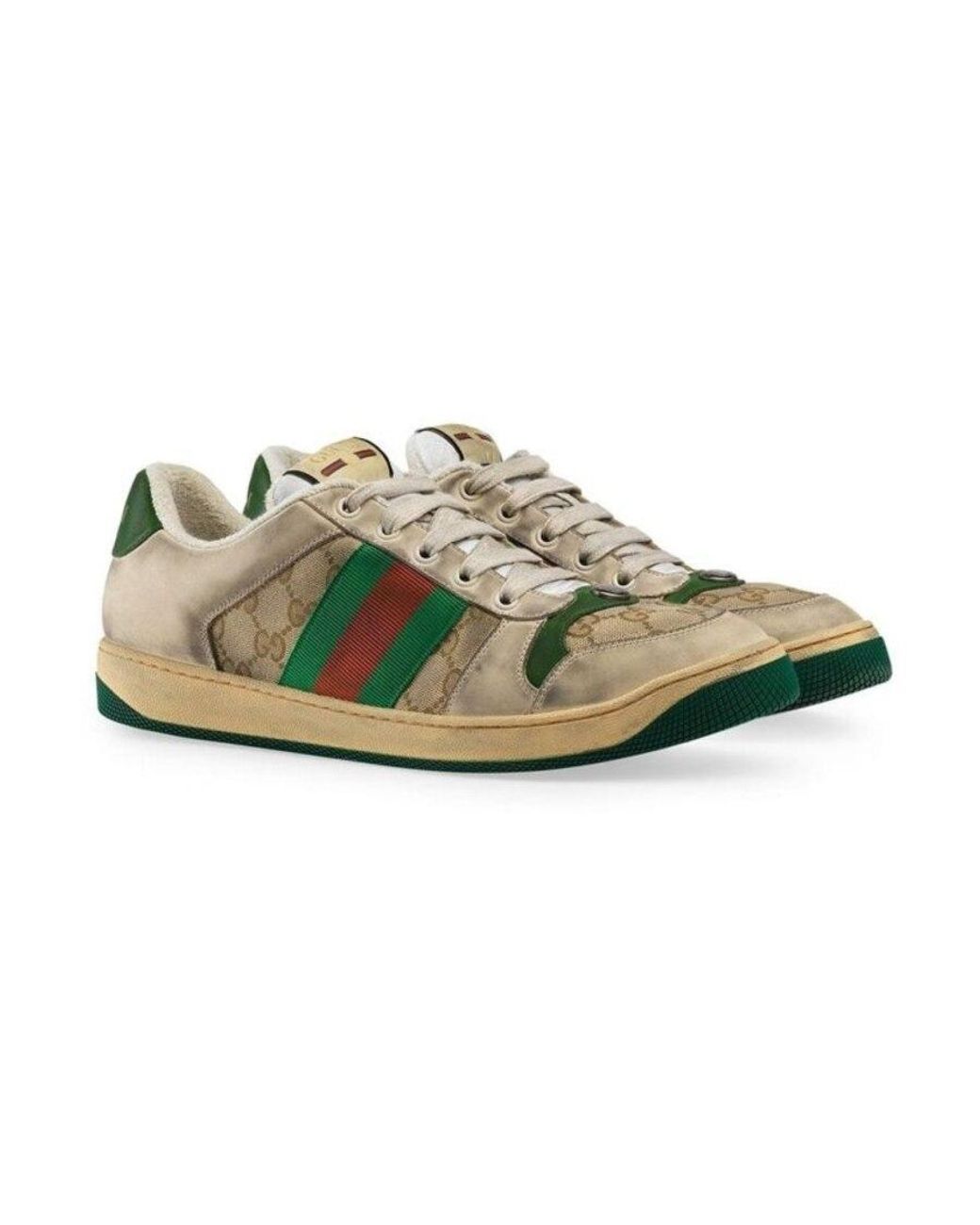 Gucci Green Screener Casual Sneakers for men